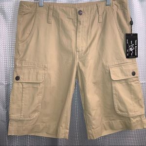 True Religion Men’s Cargo Shorts Honey Taupe